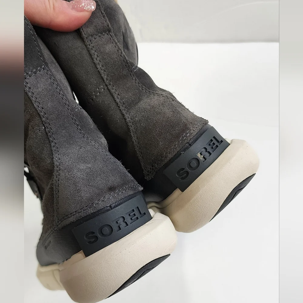 Sorel waterproof explorer 2 joan boot womens size 7 grill/fawn color - Picture 9 of 16